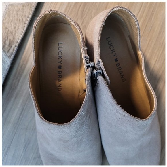 Lucky Brand Tan Women's Ankle Booties Size 7.5M - Picture 3 of 6